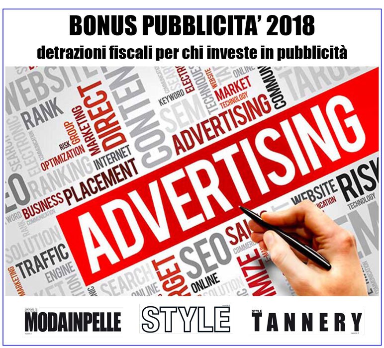 bonus pubblicità 2018